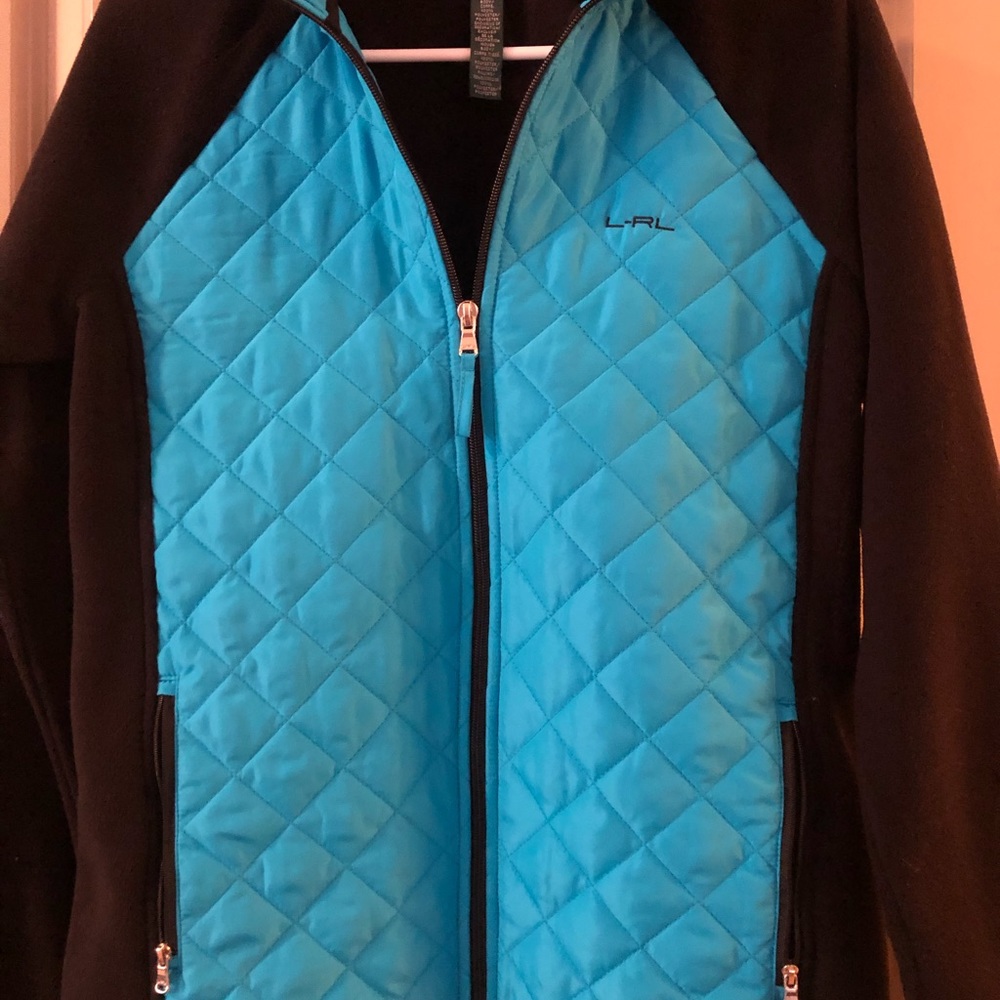 Lauren Active Turquoise/ Black windbreaker